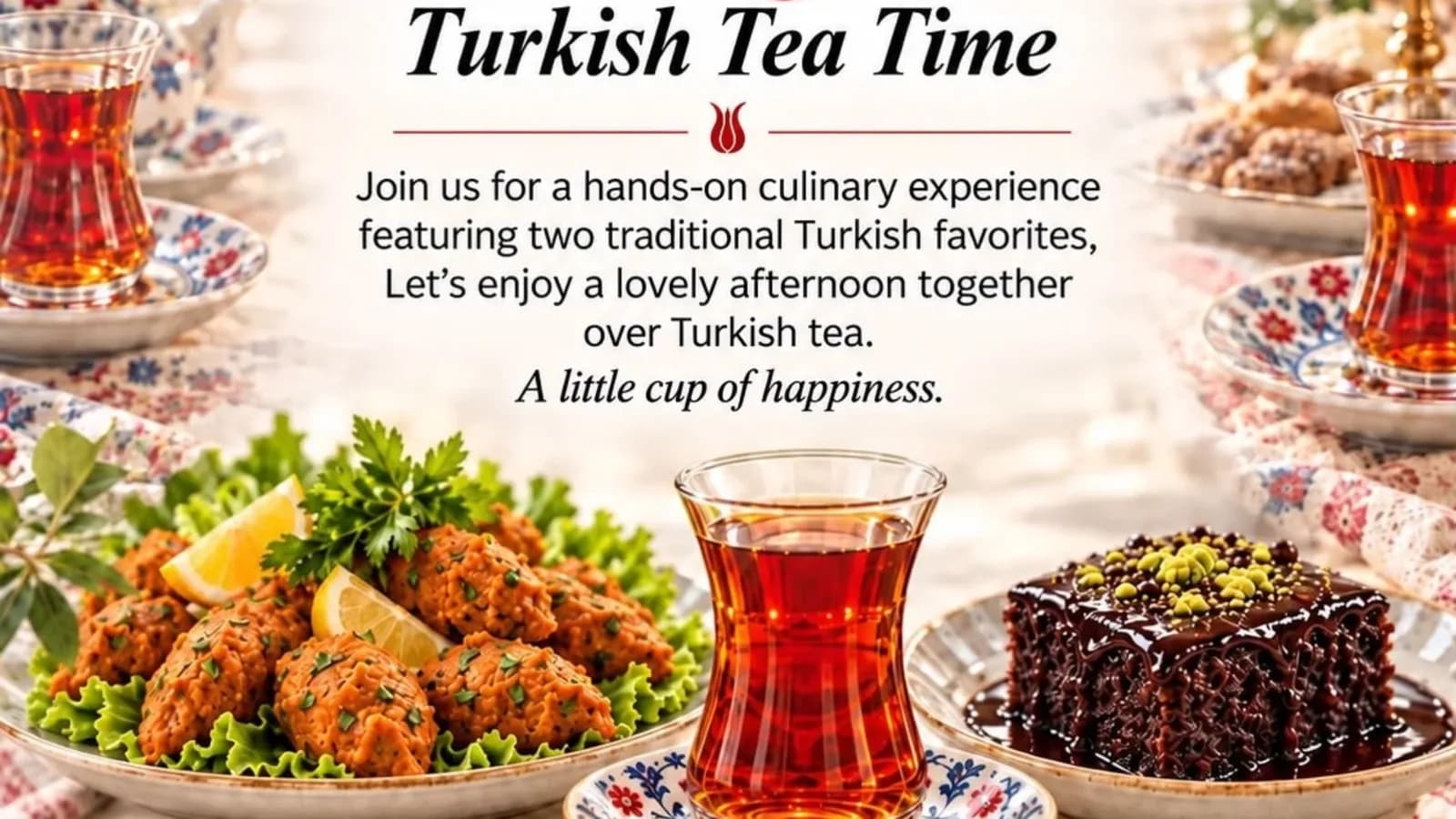 Cooking Class: Mercimek Köftesi & Islak Kek