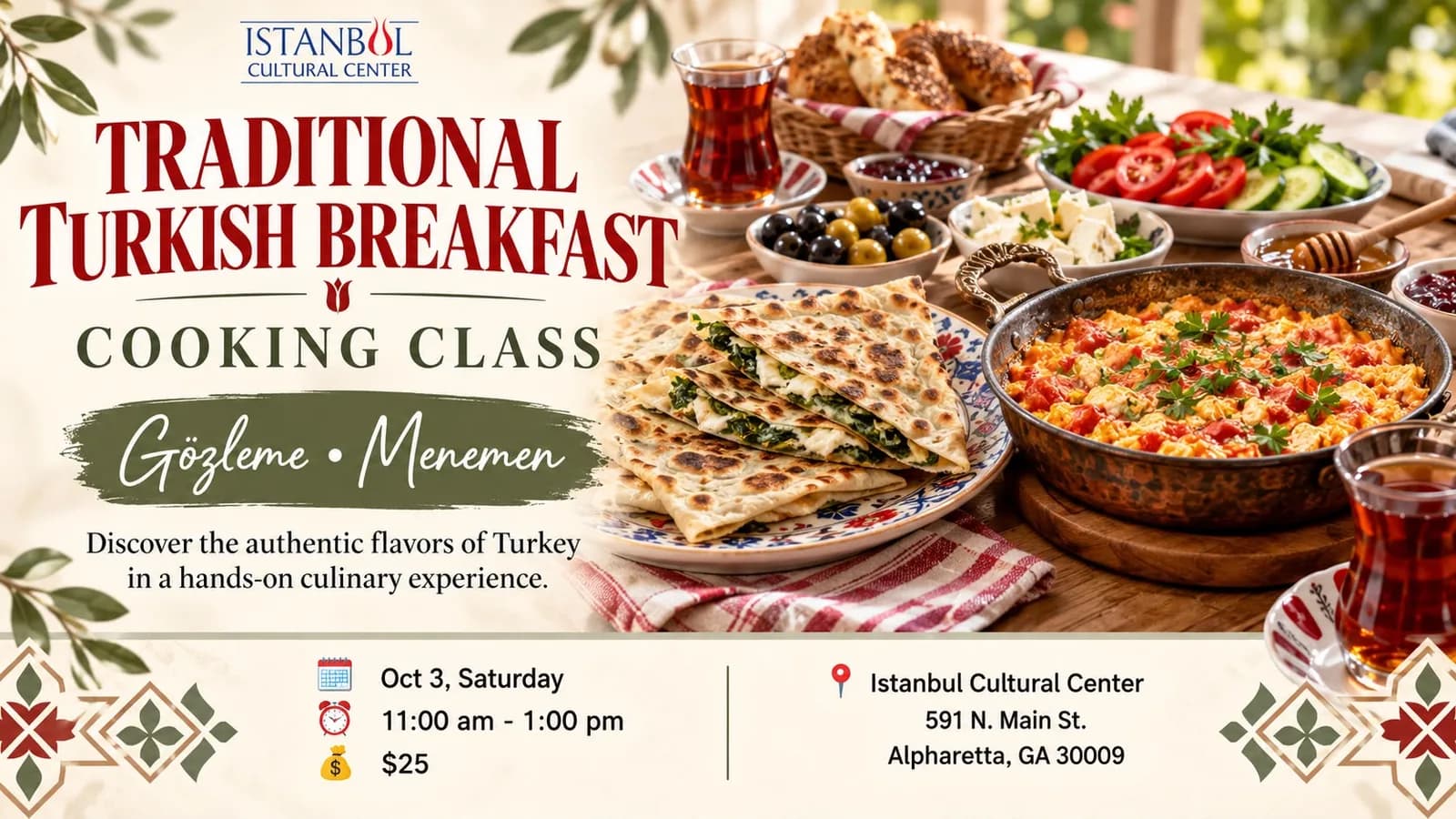 Cooking Class: Gözleme & Menemen