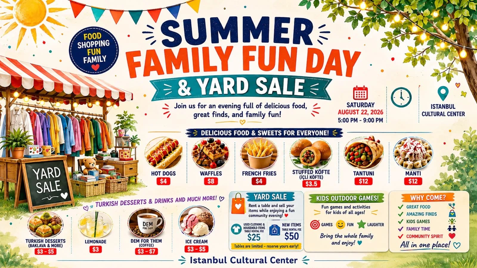 Family Feedbacks: Summer Family Fun Day & Yard Sale!